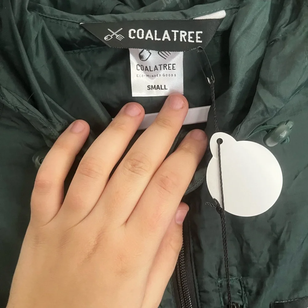NWT COALATREE The Whistler Self-Healing Windbreaker in Green Size S - Picture 3 of 6